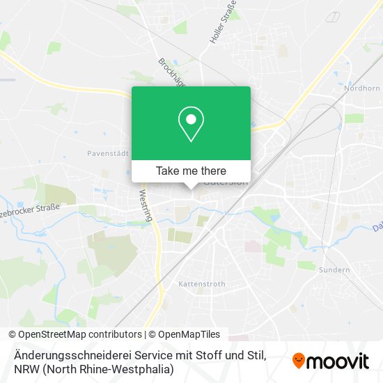 Änderungsschneiderei Service mit Stoff und Stil map