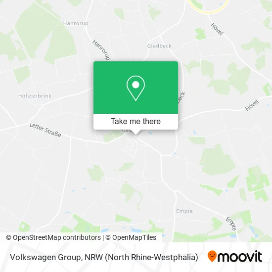 Volkswagen Group map