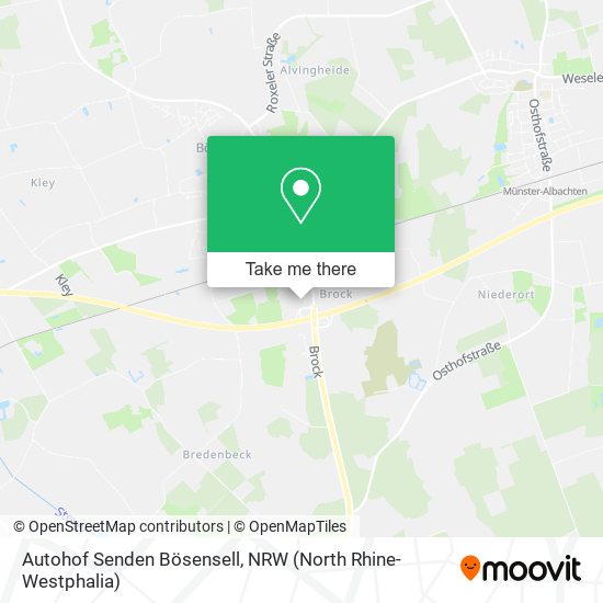 Autohof Senden Bösensell map