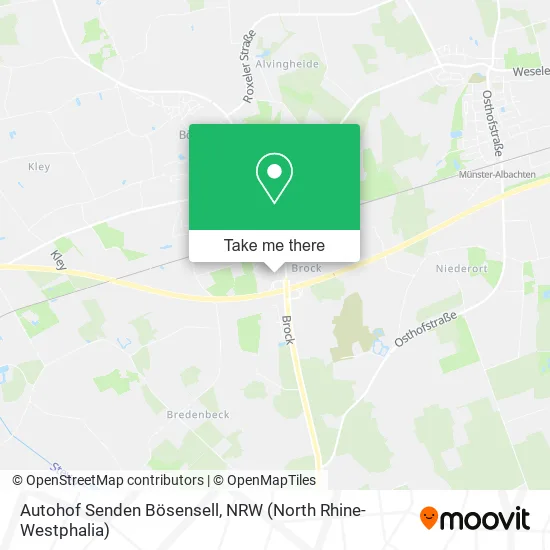 Карта Autohof Senden Bösensell