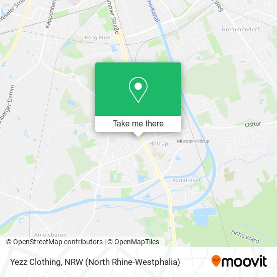 Yezz Clothing map