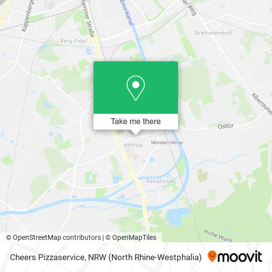 Карта Cheers Pizzaservice