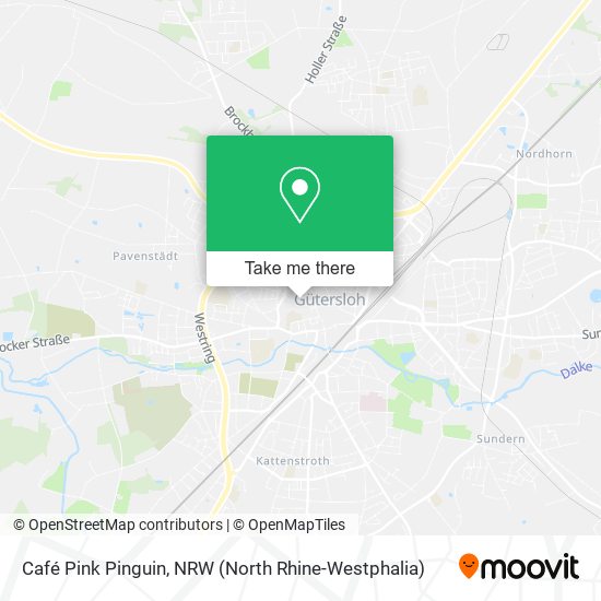Café Pink Pinguin map