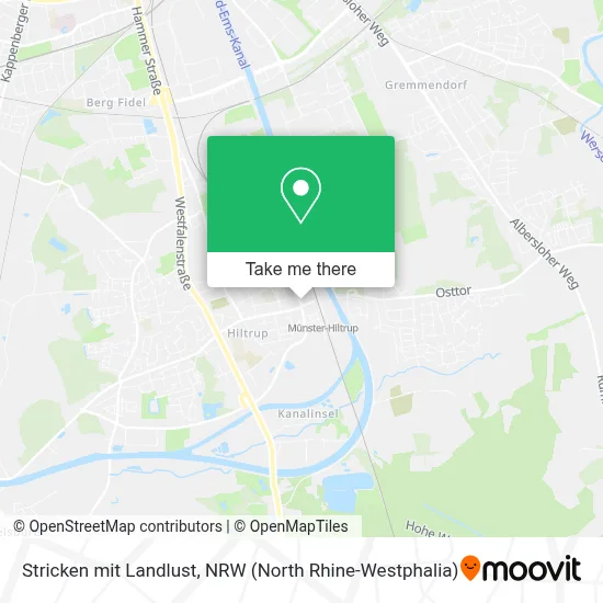 Stricken mit Landlust map