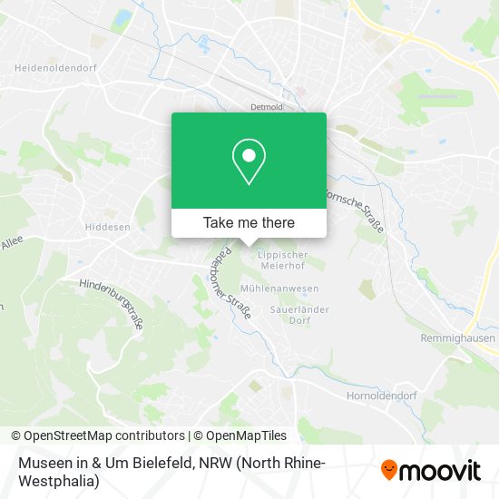 Museen in & Um Bielefeld map