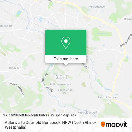 Карта Adlerwarte Detmold Berlebeck