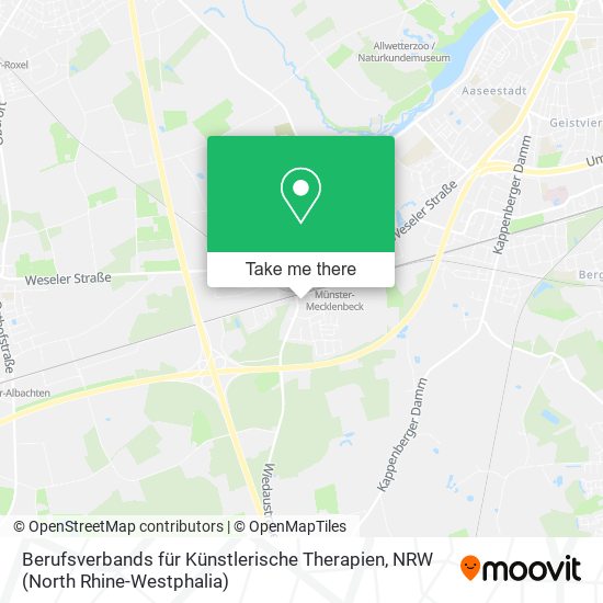 Berufsverbands für Künstlerische Therapien map