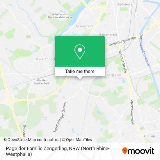 Карта Page der Familie Zengerling