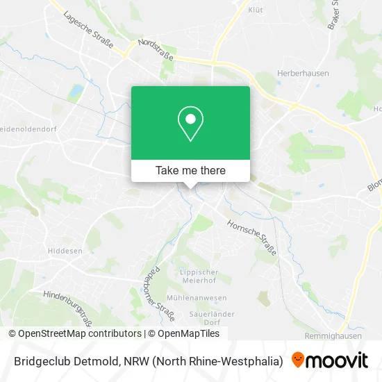 Bridgeclub Detmold map