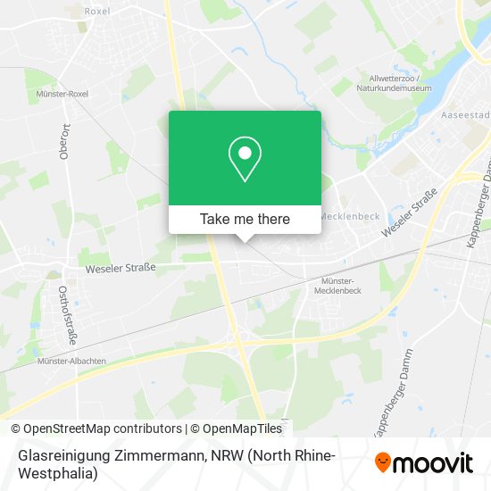 Glasreinigung Zimmermann map