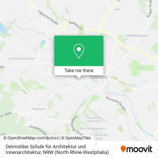 Detmolder Schule für Architektur und Innenarchitektur map