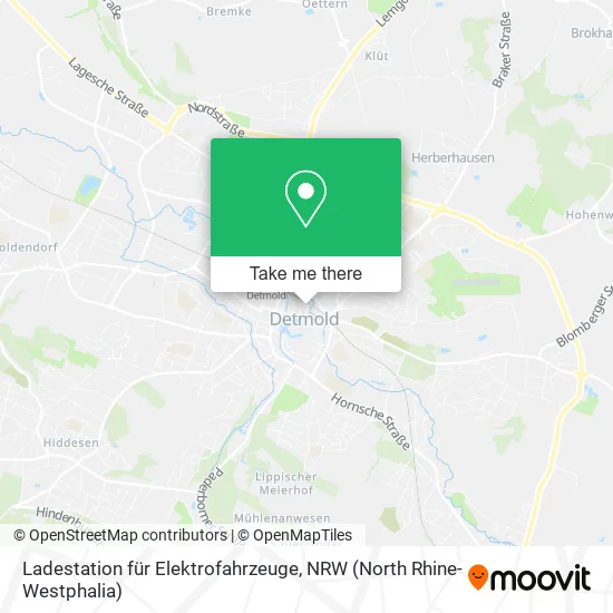 Карта Ladestation für Elektrofahrzeuge