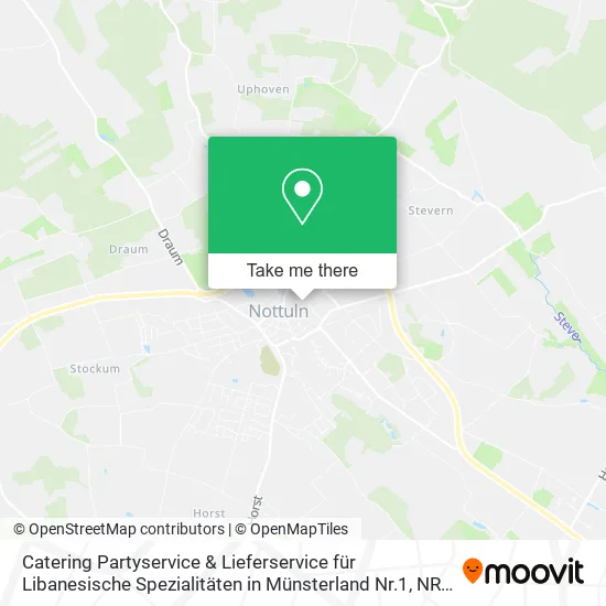 Карта Catering Partyservice & Lieferservice für Libanesische Spezialitäten in Münsterland Nr.1
