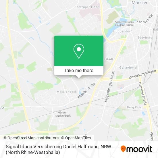 Карта Signal Iduna Versicherung Daniel Halfmann