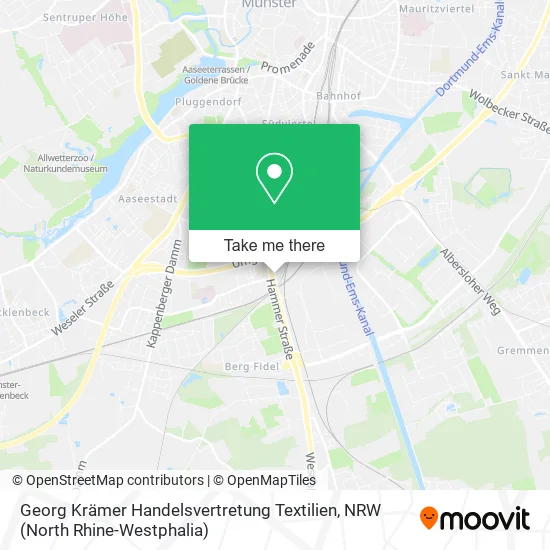 Карта Georg Krämer Handelsvertretung Textilien