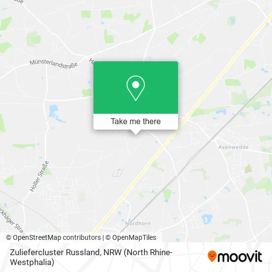 Карта Zuliefercluster Russland