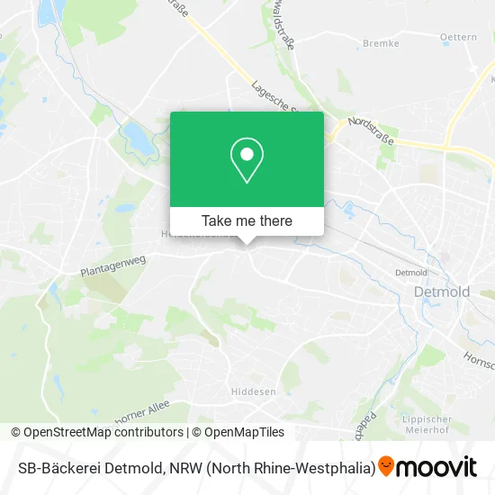 Карта SB-Bäckerei Detmold