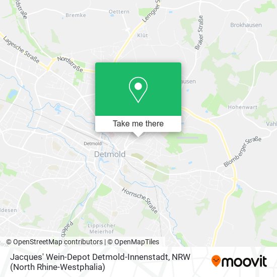 Jacques' Wein-Depot Detmold-Innenstadt map