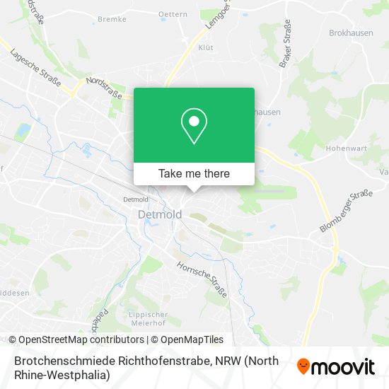 Brotchenschmiede Richthofenstrabe map