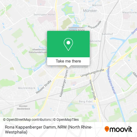 Rona Kappenberger Damm map