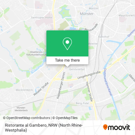 Карта Ristorante al Gambero