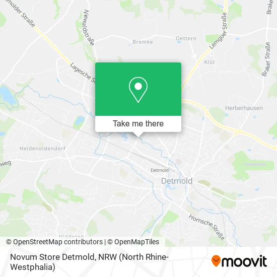 Novum Store Detmold map