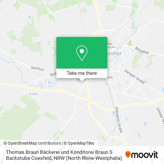 Thomas Braun Bäckerei und Konditorei Braun S Backstube Coesfeld map