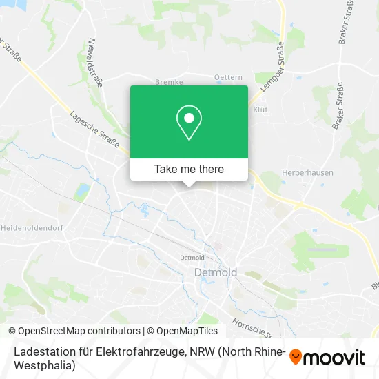 Карта Ladestation für Elektrofahrzeuge