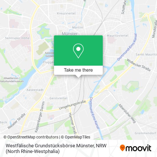 Westfälische Grundstücksbörse Münster map