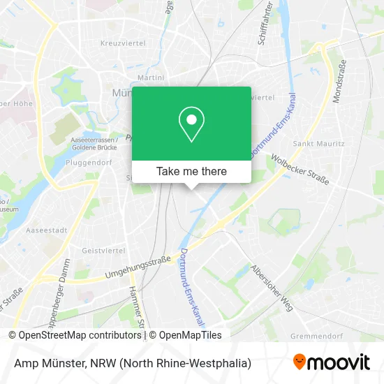 Amp Münster map