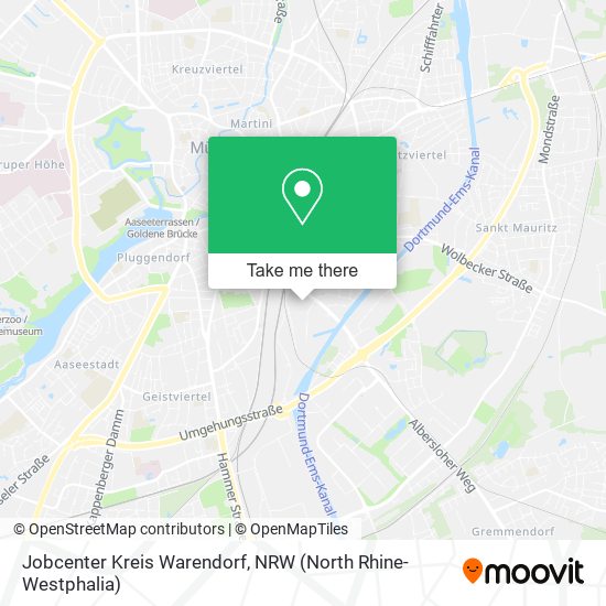 Jobcenter Kreis Warendorf map