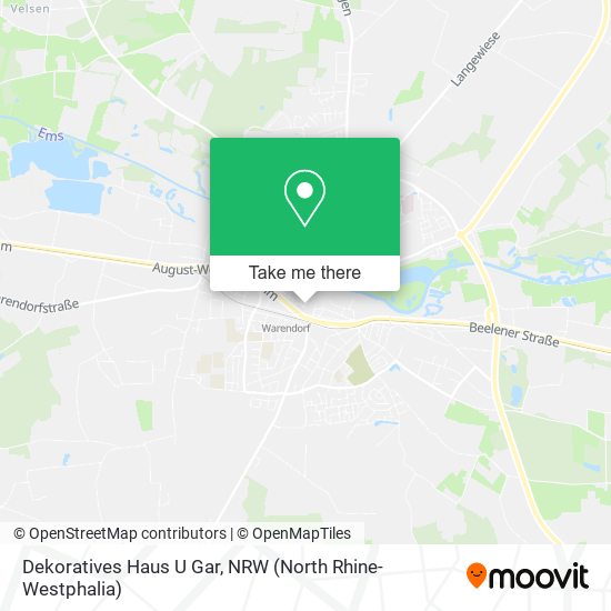 Dekoratives Haus U Gar map