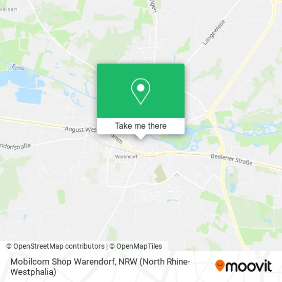 Карта Mobilcom Shop Warendorf