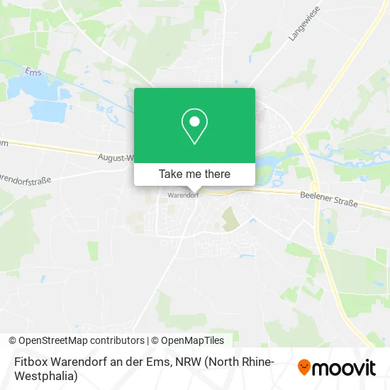 Карта Fitbox Warendorf an der Ems