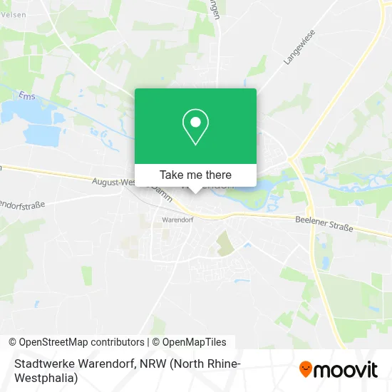 Stadtwerke Warendorf map