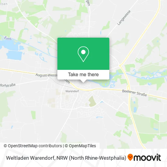 Weltladen Warendorf map