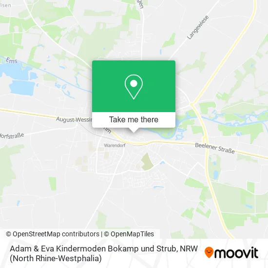 Карта Adam & Eva Kindermoden Bokamp und Strub