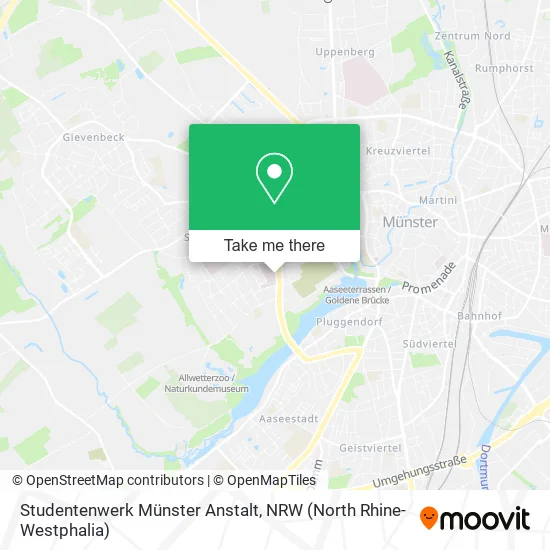 Карта Studentenwerk Münster Anstalt