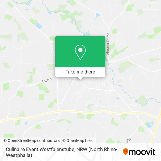 Карта Culinaire Event Westfalenstube