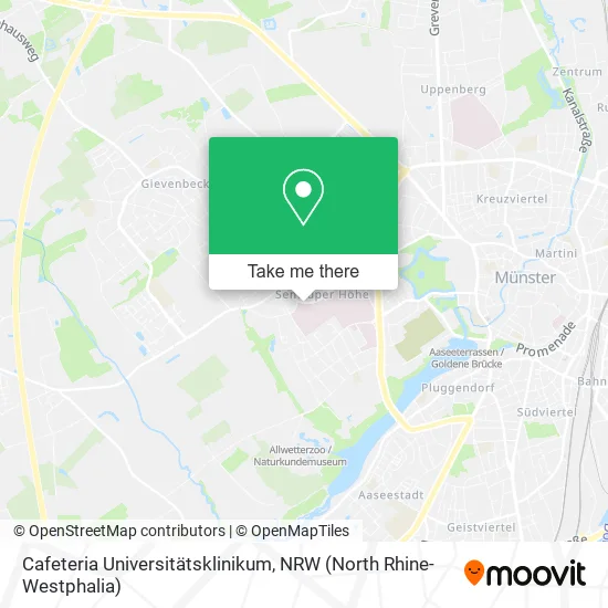 Карта Cafeteria Universitätsklinikum
