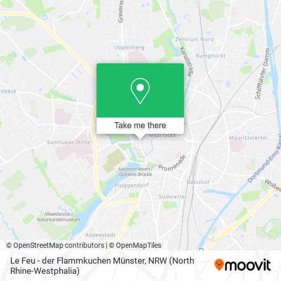 Le Feu - der Flammkuchen Münster map