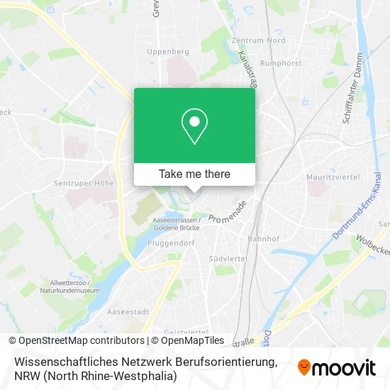 Карта Wissenschaftliches Netzwerk Berufsorientierung