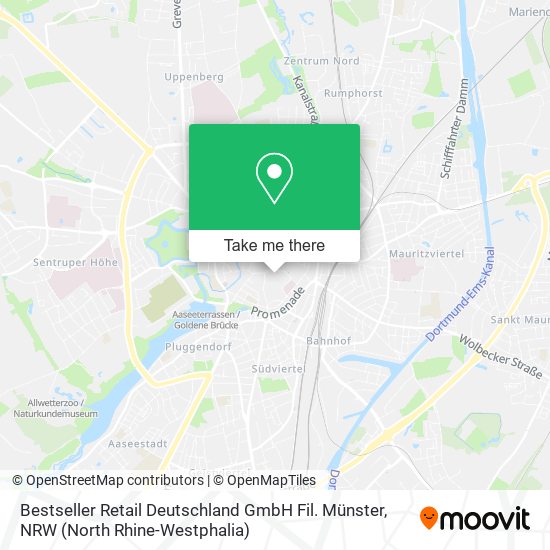 Bestseller Retail Deutschland GmbH Fil. Münster map