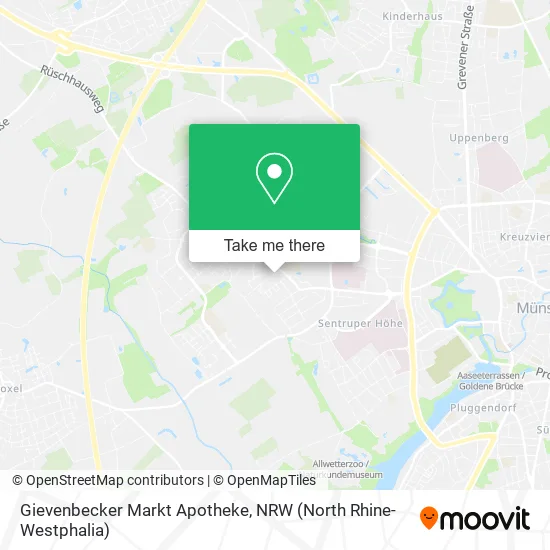 Карта Gievenbecker Markt Apotheke
