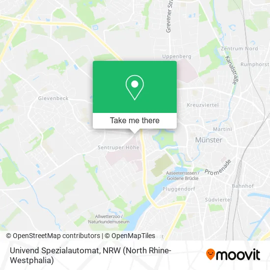 Карта Univend Spezialautomat