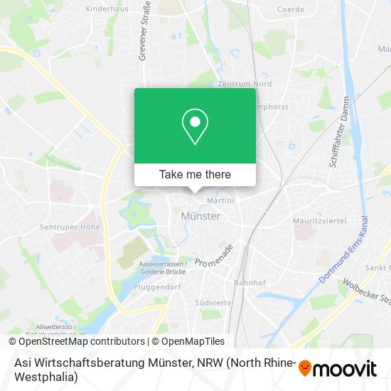 Asi Wirtschaftsberatung Münster map
