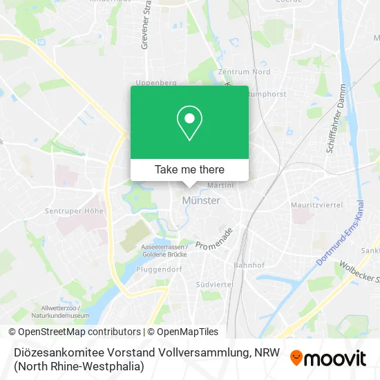 Карта Diözesankomitee Vorstand Vollversammlung