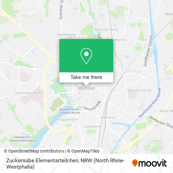 Карта Zuckersübe Elementarteilchen