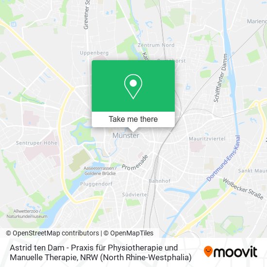 Astrid ten Dam - Praxis für Physiotherapie und Manuelle Therapie map