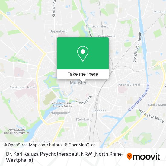 Dr. Karl Kaluza Psychotherapeut map